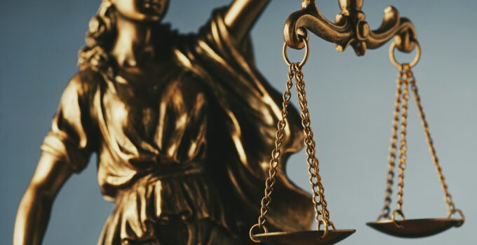 Figure of Justice holding the scales of justice